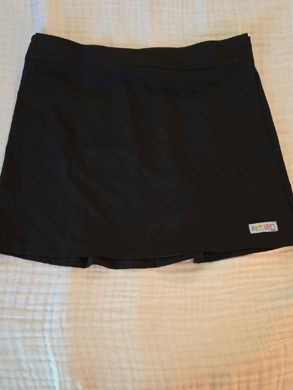 Ripskirt Hawaii Black Mini Skirt with Logo Patch